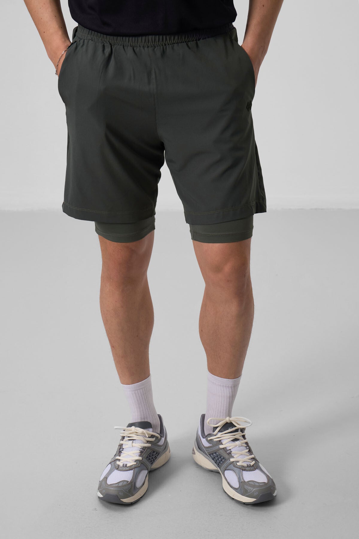 Polyester Thin Soft Standard Fit Men's Lined Shorts - 81287