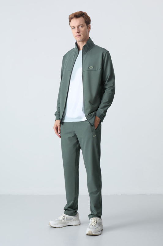 Cotton Thick Soft Textured Comfort Fit Basic Men's Tracksuit Set - 85260