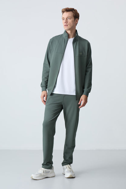 Cotton Thick Soft Textured Comfort Fit Basic Men's Tracksuit Set - 85260