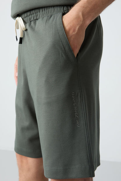 Cotton Thick Soft Textured Oversize Fit Basic Men's Shorts Set - 85257