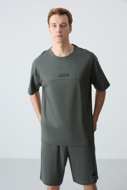 Cotton Thick Soft Textured Oversize Fit Basic Men's Shorts Set - 85259
