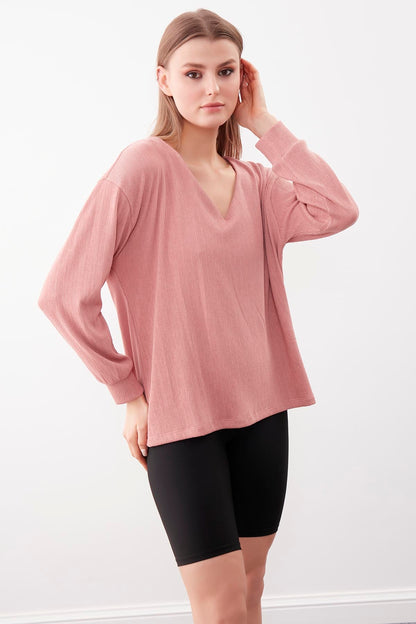 JUDGE COLLAR LONG SLEEVE BLOUSE