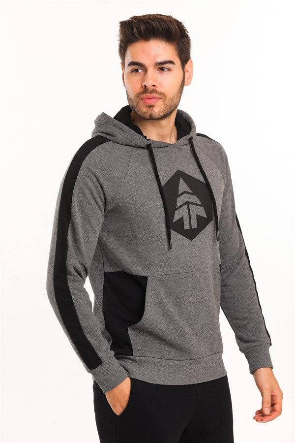 Marten Anthracite-Melange Men's Sweatshirt