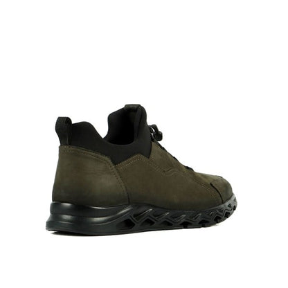 Genuine Leather Black Sneakers