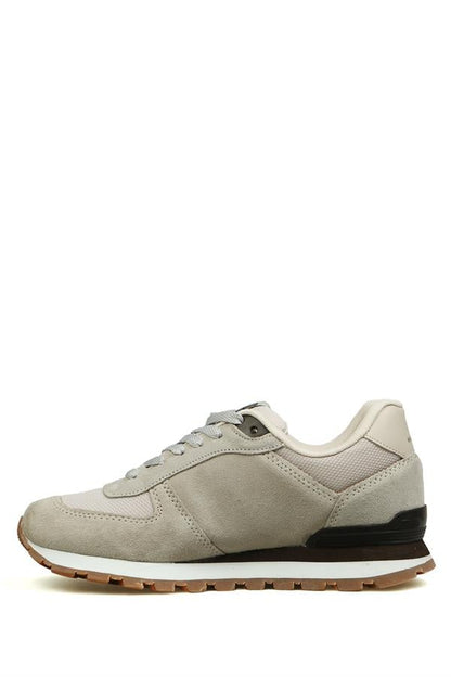 Peruvian Genuine Leather Beige Women's Sports Shoes