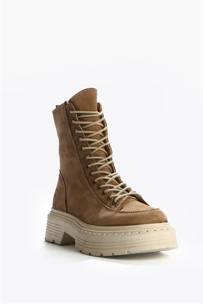 Loberia Real Leather Beige Torje Women's Boot