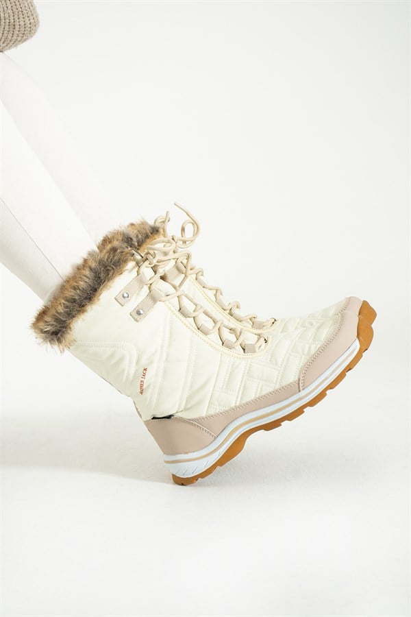 Waterproof Beige Outdoor Women's Boots