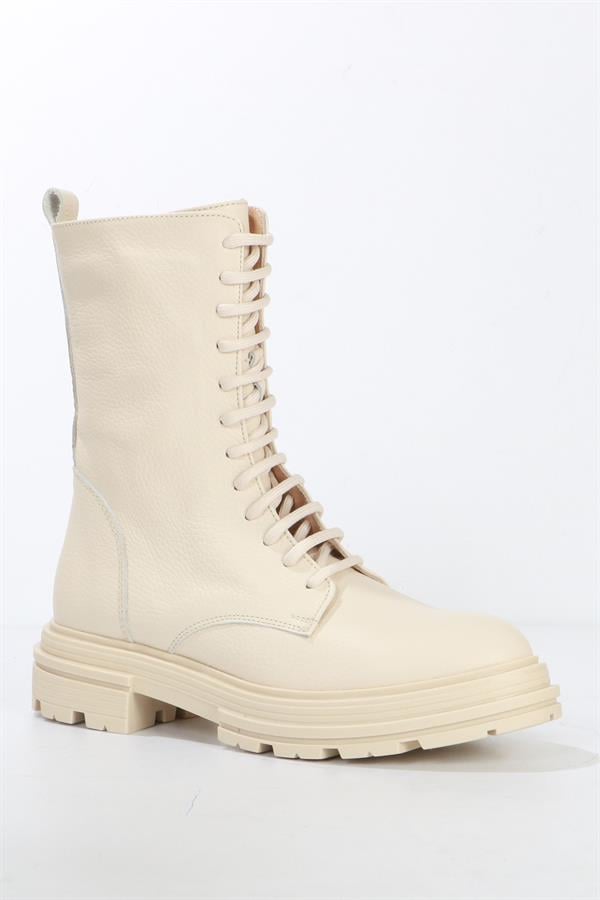 True Leather Beige Outdoor Women's Shoes