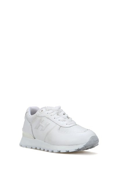 Peruvian Genuine Leather White Women's Sports Shoes