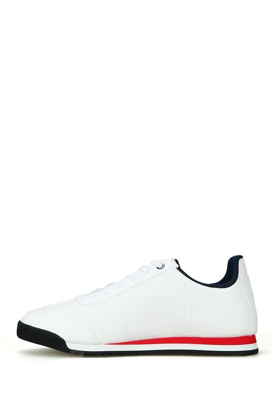 White Red Men's Athletic Shoes