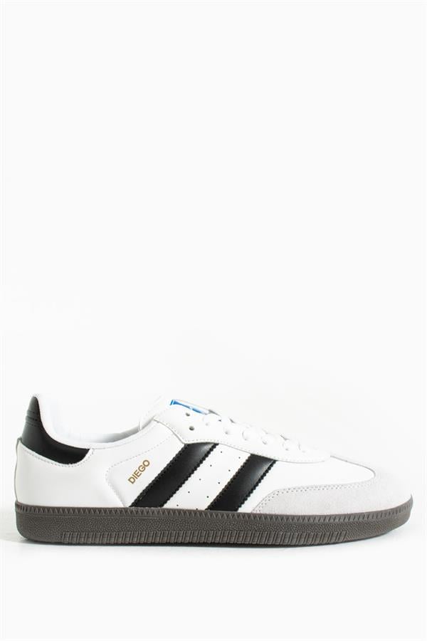 Diego White Men's Athletic Shoes