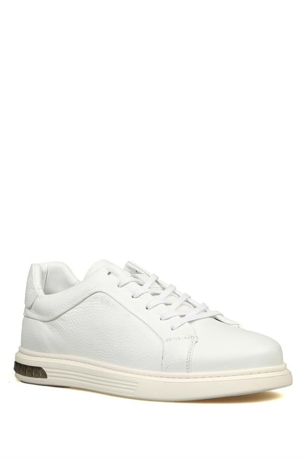 White Men's Genuine Leather Shoes