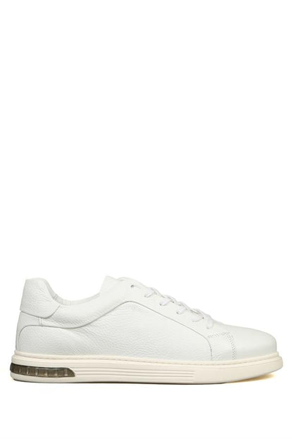 White Men's Genuine Leather Shoes