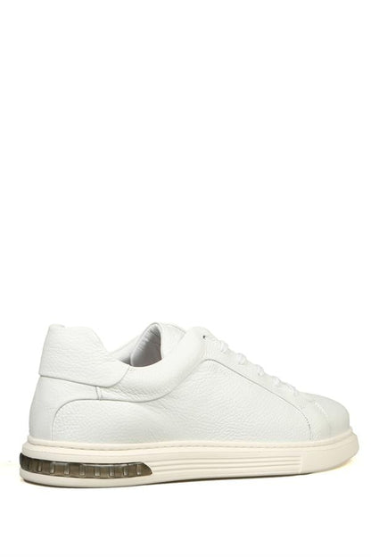 White Men's Genuine Leather Shoes