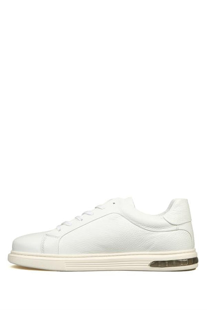 White Men's Genuine Leather Shoes