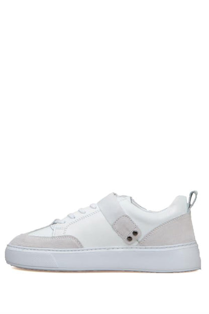 Leather White Women's Athletic Shoes