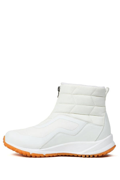 Horizontal Waterproof White Outdoor Women's Boots