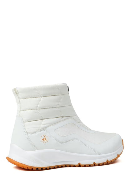 Horizontal Waterproof White Outdoor Women's Boots