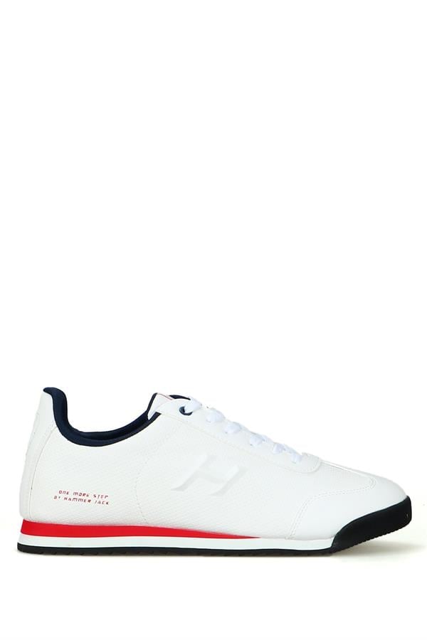 White Red Men's Athletic Shoes