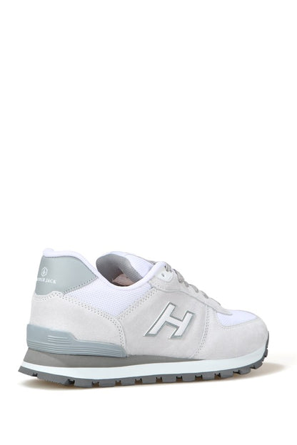 Peruvian True Leather White Purple Sports Shoes For Women