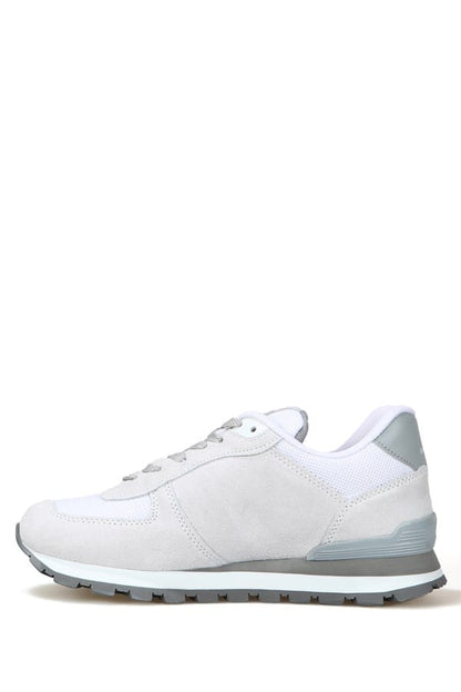 Peruvian True Leather White Purple Sports Shoes For Women