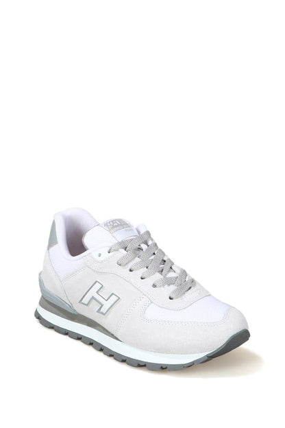 Peruvian True Leather White Purple Sports Shoes For Women