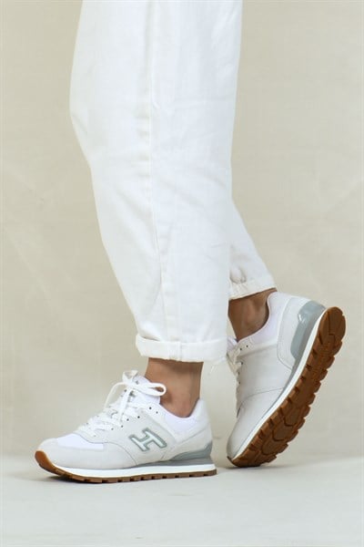 Chile True Leather White Puru Krep Women's Sports Shoes