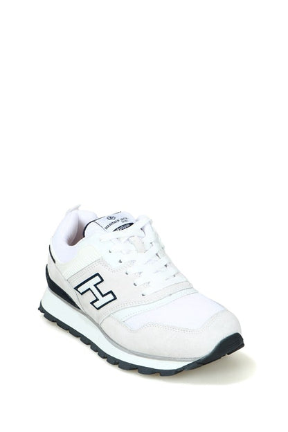Uruguay True Leather White Purple Lacivert Sports Shoes For Women