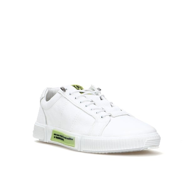 Basel Genuine Leather White Tuscan Men's Casual Shoes