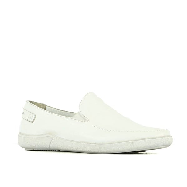 Angers Genuine Leather White Tuscan Men's Casual Shoes