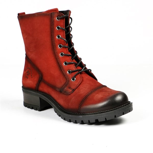 Genuine Leather Maroon Boots