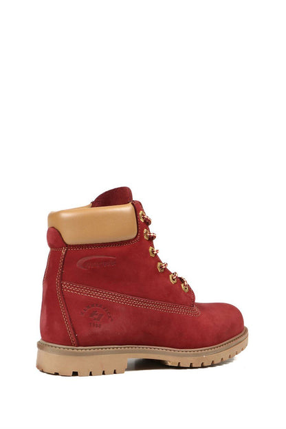 Genuine Leather Maroon Boots