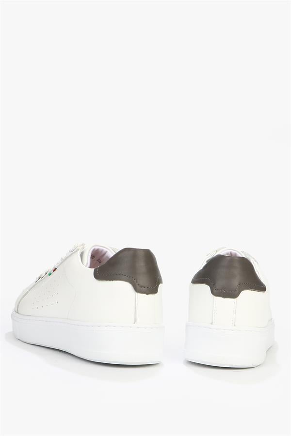 Genuine Leather White Men's Shoes