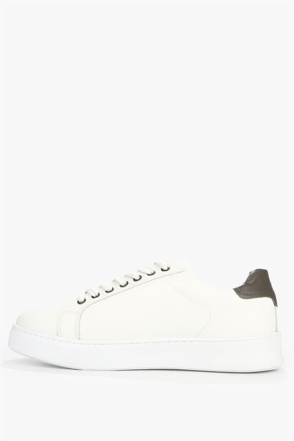 Genuine Leather White Men's Shoes