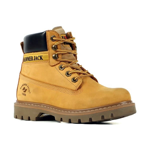 Yellow Genuine Leather Women's Boots