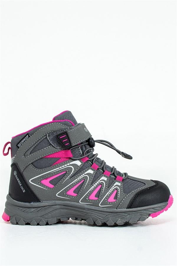 Waterproof Grey Fuchsia Outdoor Children's Boots