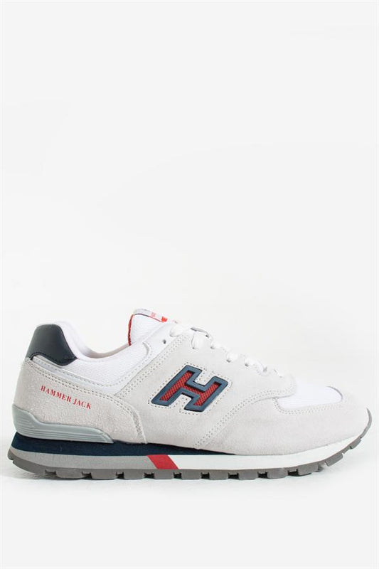 Chile Genuine Leather White Lacy Red Men's Sports Shoes