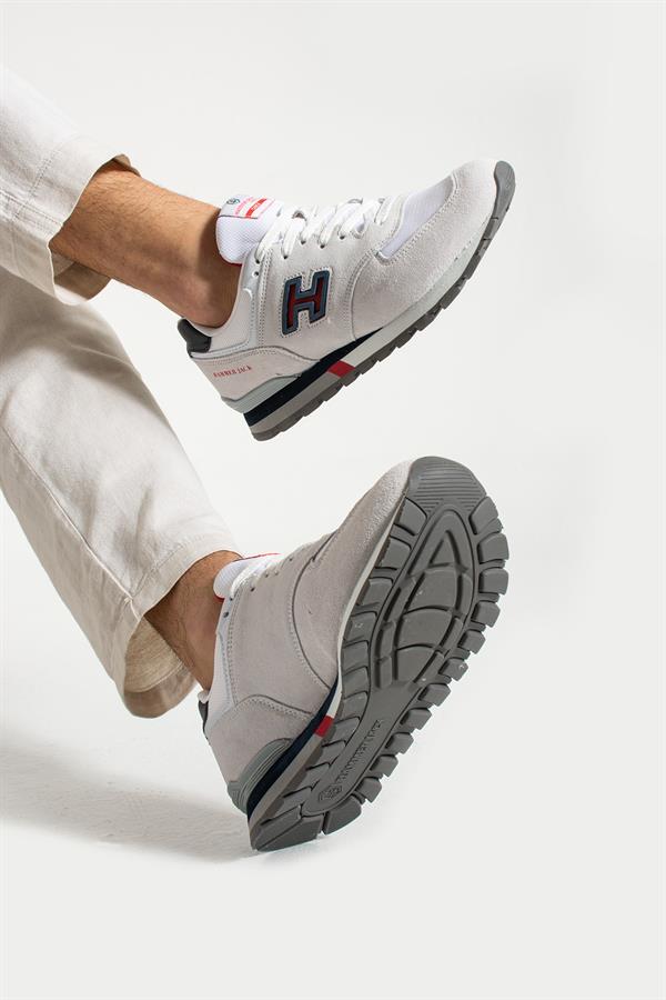 Chile Genuine Leather White Lacy Red Men's Sports Shoes