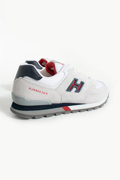 Chile Genuine Leather White Lacy Red Men's Sports Shoes