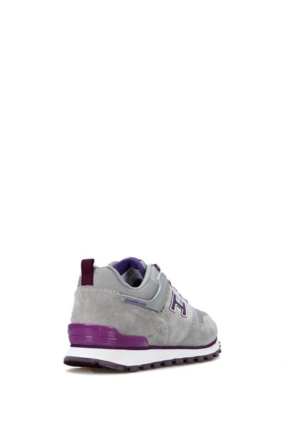 Uruguay Genuine Leather Cement Purple Women's Sports Shoes
