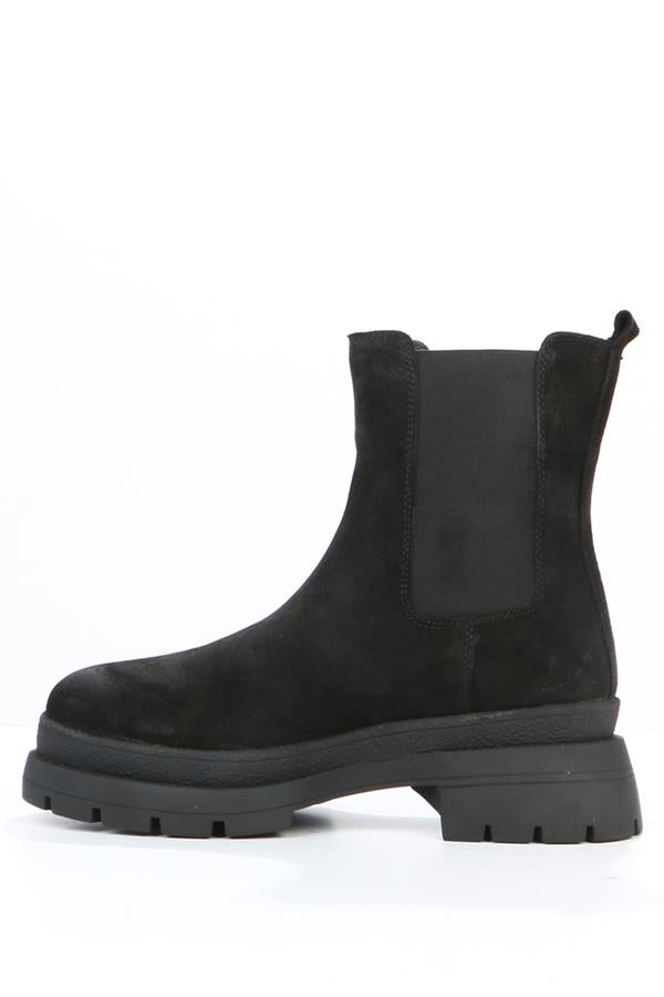Cristina Black Real Leather Outdoor Women's Boots
