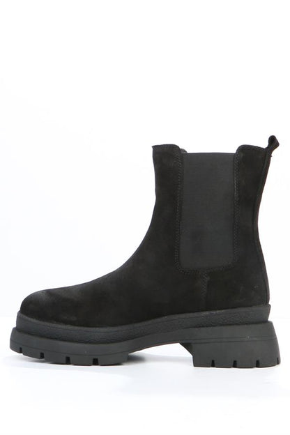 Cristina Black Real Leather Outdoor Women's Boots