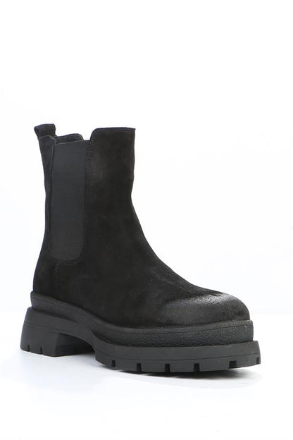 Cristina Black Real Leather Outdoor Women's Boots