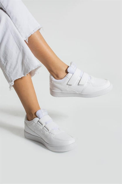 Cuzco Genuine Leather White Women's Sports Shoes