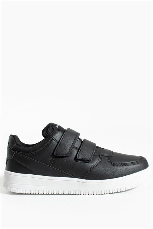 Cuzco Genuine Leather Black And White Women's Sports Shoes
