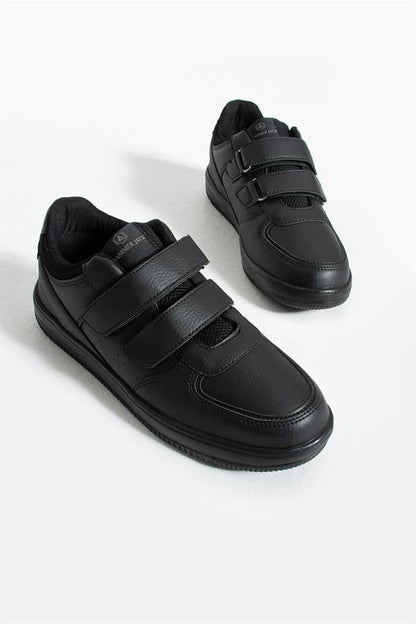 Cuzco Genuine Leather Black Women's Athletic Shoes