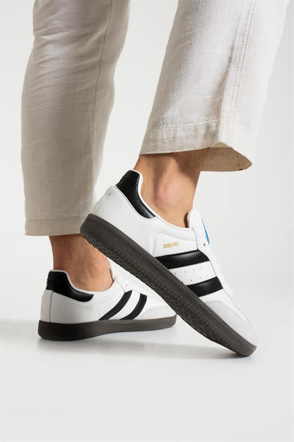Diego White Men's Athletic Shoes