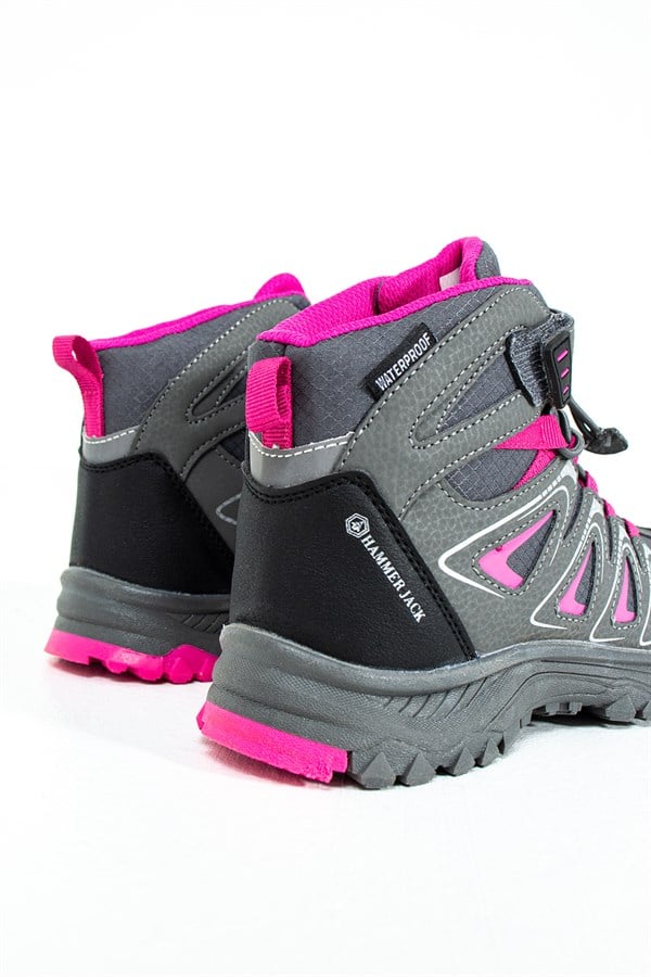 Waterproof Grey Fuchsia Outdoor Children's Boots