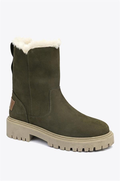 Pilus Genuine Leather Olive Outdoor Women's Boots