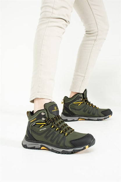 Faron Waterproof Real Leather Khaki Yellow Outdoor Men's Boots
